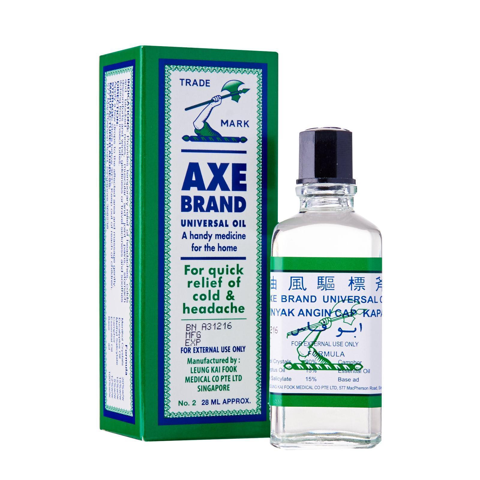 Primary image for AXE BRAND Universal Oil Home First Aid Headache Pain Insect Bites Colic Relief