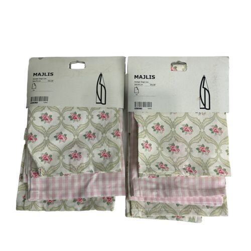 Primary image for Ikea majlis rose floral fabric hand towels by inga leo 20 x 28 in. Set Of 2
