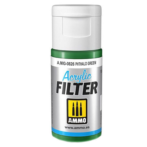 Ammo by MIG Acrylic Filter 15mL - Phthalo Green - $14.79