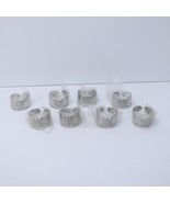 Gorham Stainless Silver 8pcs &quot;Melon Bud&quot; Napkin Rings #7982746 - $59.19