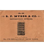 1885 S.F. MYERS &amp; CO. MANUFACTURING JEWELERS CATALOGUE No. 22 (1964 Repr... - $170.16 MXN