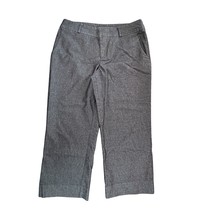 Merona Pants Womens 6 Navy Blue Mid Rise Cropped Capri Dress Slacks Summer - $12.99