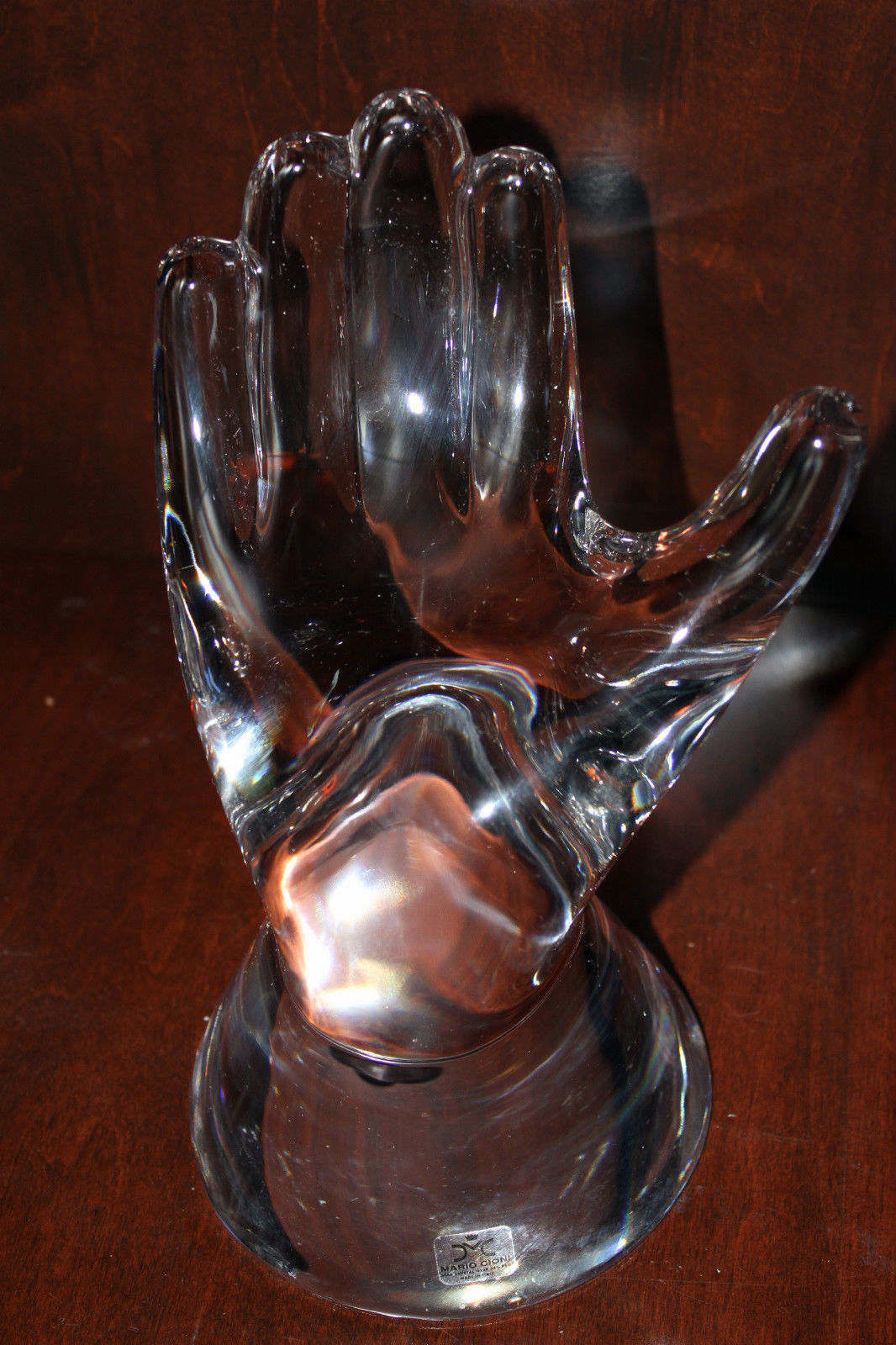 Mario Cioni Lead Crystal Hand without the  original box