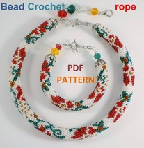 Bead Crochet Rope patterns &quot;Moldoveanca&quot; Necklace and Bracelet. PDF file - $6.78 CAD