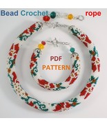 Bead Crochet Rope patterns &quot;Moldoveanca&quot; Necklace and Bracelet. PDF file - $6.78 CAD