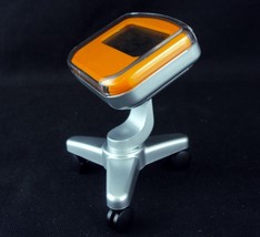 Mini Desk Clock On Casters ~ Pivoting Digital Display w/Alarm ~ CL-205 - £11.66 GBP