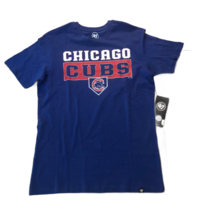 New NWT Chicago Cubs &#39;47 Brand Silver Lining Logo Size Large T-Shirt - £18.16 GBP