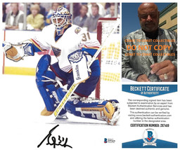 Grant Fuhr signed St Louis Blus Hockey 8x10 photo Beckett COA proof autographed. - £79.37 GBP
