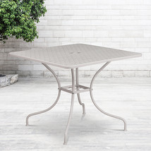 35.5SQ Light Gray Patio Table CO-6-SIL-GG - £82.74 GBP