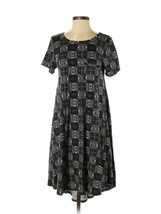 Lularoe Dress XS Fits Size 2 -4 Black Geometric Flowy Dress Simply Comfo... - £7.78 GBP