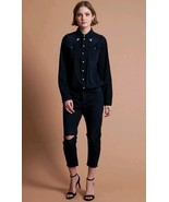 Oneteaspoon Fox Black Bluebird Utility Cotton Rip Knee Jumpsuit Size XXS... - $297.00
