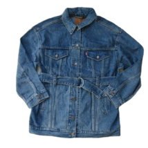 NWT Levi&#39;s Belted Trucker in Belt It Out Tencel Boyfriend Jacket XS $128 - £59.95 GBP