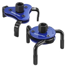 WORKPRO 2Pack Universal Oil Filter Wrench Adjustable Oil Filter Removal Tool Set - £32.13 GBP