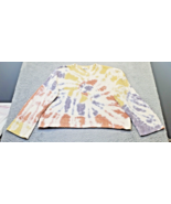 Madewell Sweater Women Large Multi Tie Dye Cotton Long Sleeve Crew Neck ... - $548.97 MXN