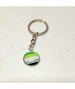 Aromantic Keychain LGBTQ+ Flag Gay Pride - $6.99