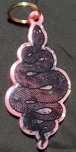 Resin Snake keychain - pink - $8.00