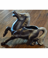 Vintage USA Pottery Wild Stallion Horse Planter Vase 216-C Brown Gray - $733.66 MXN