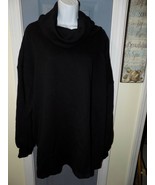 Ava &amp; Viv Black Leisure Tunic Sweatshirt Size 14W Women&#39;s NEW - $450.17 MXN