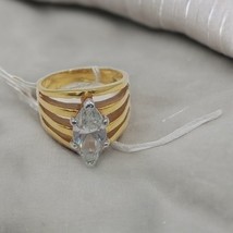18 kt. GE CZ Marquis Ring, 8 1/2 , - €56,44 EUR