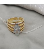 18 kt. GE CZ Marquis Ring, 8 1/2 , - $65.00