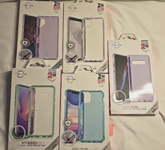 Lot of 5 Itskins Cases for Galaxy Note10+ S10e S10+ iPhone 11 Google Pixel 4 Mix - £16.94 GBP