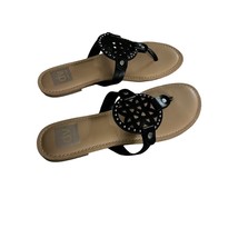 DV Dolce Vita Womens Size 10 Flat Gionna Sandals Black Slip on New - $14.83 CAD