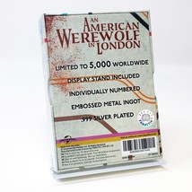 An American Werewolf In London Silver Card Ingot Official Collectible Figurine - £35.11 GBP