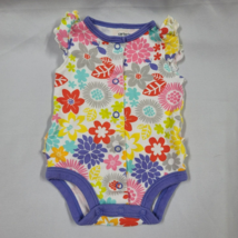 Baby Girl Outfit Carters Bright Floral One Piece Romper Creeper Ruffly N... - $169.61 MXN