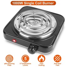 Portable Electric Single Burner Hot Plate Cooktop RV Dorm Countertop 100... - £25.01 GBP