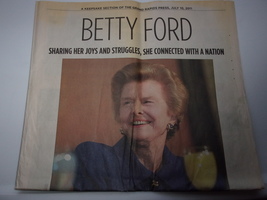 Betty Ford &quot;Remembered&quot; The Grand Rapids Press Michigan Newspaper Sectio... - £2.35 GBP