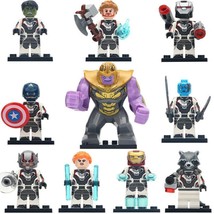 10pcs/set Marvel Avengers Endgame Thanos Iron Man Ant-man Nebula Minifigure - £18.37 GBP