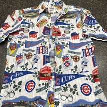 Reyn Spooner Mens Chicago Cubs Button Front S/S Cotton Hawaiian Shirt Sz Small - £31.14 GBP