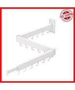 Retractable Wall-Mount Laundry Rack – Max 220 lbs with Punch-Free Install - $1,219.06 MXN