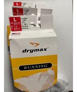 Drymax White/Gray 1/4 Crew Low  L Running Socks 3 Pair - £40.99 GBP