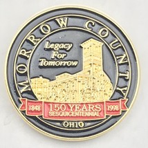 Morrow County Ohio 150 Years 1998 Vintage Pin Metal Gold Tone Enamel - £7.95 GBP