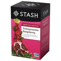 Stash Green &amp; White Tea Blends Pomegranate Raspberry Green with Matcha 18 Bags - £7.35 GBP