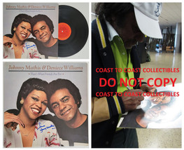 Johnny Mathis signed That&#39;s what Friends are for album vinyl COA proof autograph - £155.74 GBP
