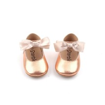 Starbie Soft-Sole Baby Mary Jane Baby Shoes Rose Gold Baby Moccasins Toddler - £11.16 GBP