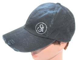 District Black Distressed Cap With Silver VS~One Size~ - £8.29 GBP