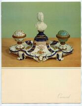 Cunard Lines Dinner Menu R M S Caronia 1954 Sevres Inkstand Cover - $17.82