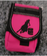 Abetta Nylon Cell Phone Carrier Pink Barrel Racer Clip or Belt Use - $12.99