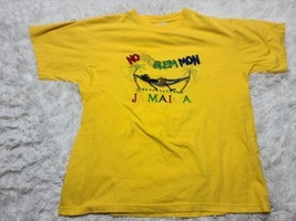 No Problem Mon Jamaica Xl T-Shirt Embroidered Hammock Bob Marley Garvey Palms - £7.12 GBP