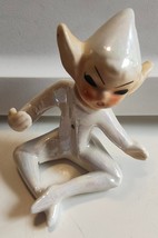 Vintage Holt Howard 1958 Elf Pixie Candle Holder Hugger Ceramic Figure 3... - $553.40 MXN