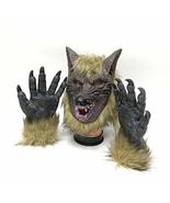 interoknack Scary Wolf Mask and Gloves Set  Full Face Latex Animal Were... - $1,645.13 MXN