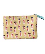 Ipsy Yellow Sunbathers Makeup Cosmetic Travel Bag Zippered Pouch Wallet ... - $147.62 MXN