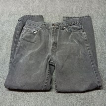 George Jeans Men 30x30 Black Regular Fit Straight Leg Mid Rise Casual Wo... - $18.47