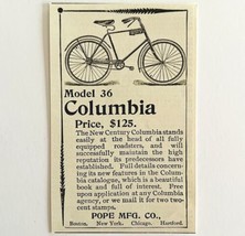 Columbia Bicycles 1894 Advertisement Victorian Pope Bikes Model 36 ADBN1u - $17.50