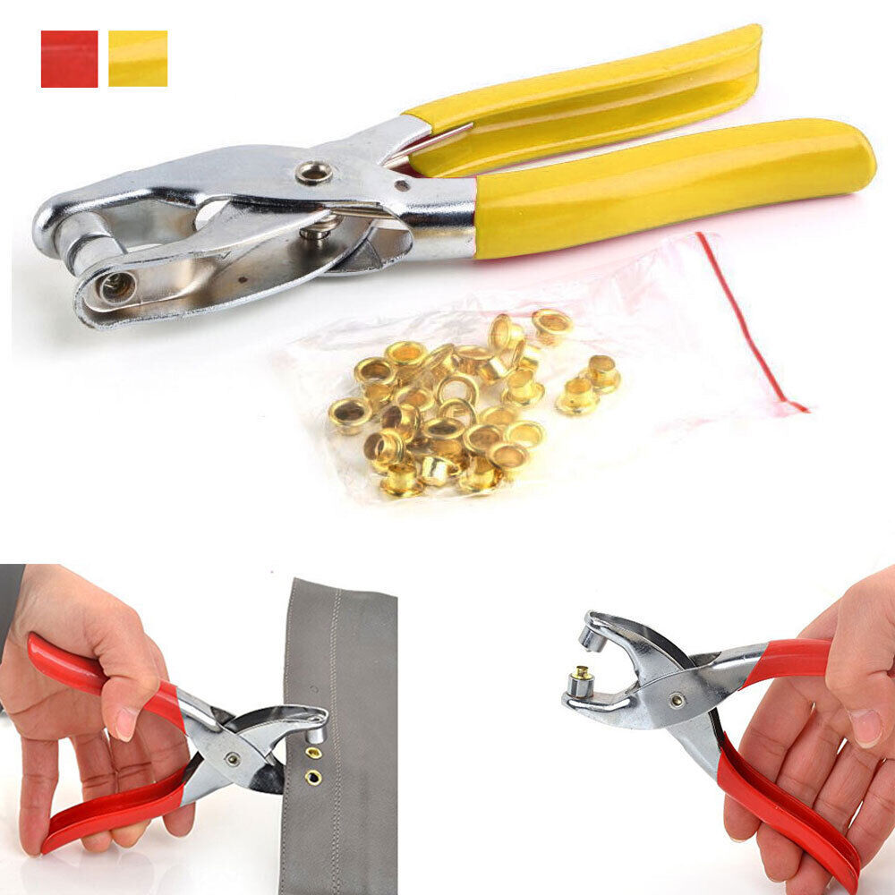 Primary image for Eyelet Grommet Pliers Hole Punch Steel Fabric Paper Canvas Setter Repairing Kit