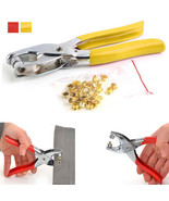 Eyelet Grommet Pliers Hole Punch Steel Fabric Paper Canvas Setter Repair... - £12.74 GBP