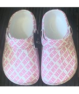 Bebe Girls Toddler Sandals Sz 11/12 XL Slingback Clogs White Rubber Wate... - $266.36 MXN